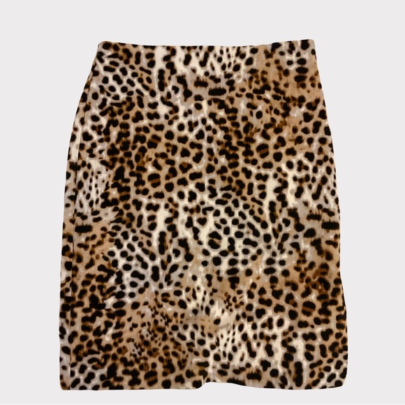 Worthington Dresses & Skirts - Worthington Pencil Midi Skirt Cheetah Print Brown 2P